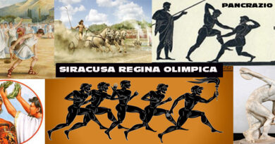I siracusani vincevano le Olimpiadi dell’antica Grecia. Lygdamis il primo vincitore nel 648 a.C. specialità Pancrazio (lotta)