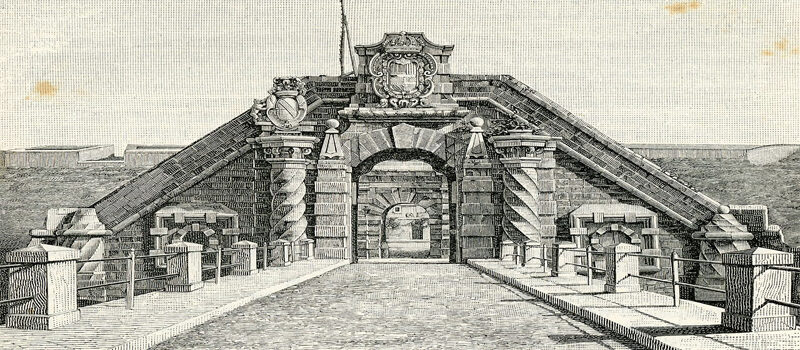 Dal 1673 al 1893, in Ortigia si accedeva da questa porta. Chiamata la Porta Ligny.